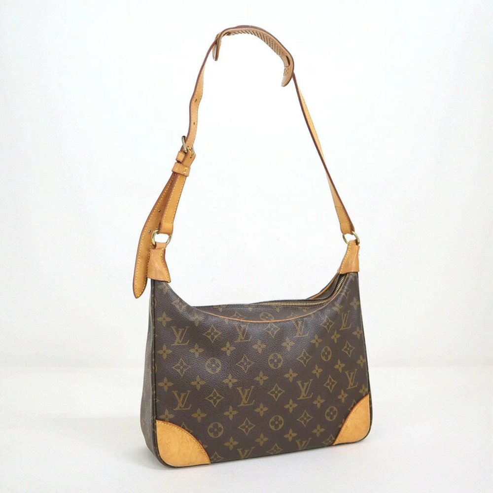 Louis Vuitton Boulogne Shoulder Bag Monogram Brown